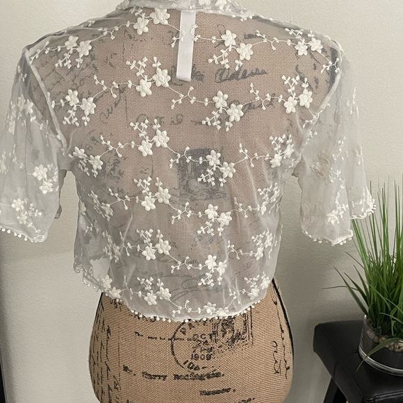 Cherokee Embroidered Dress Cover Up. Sz M - Picture 3 of 7